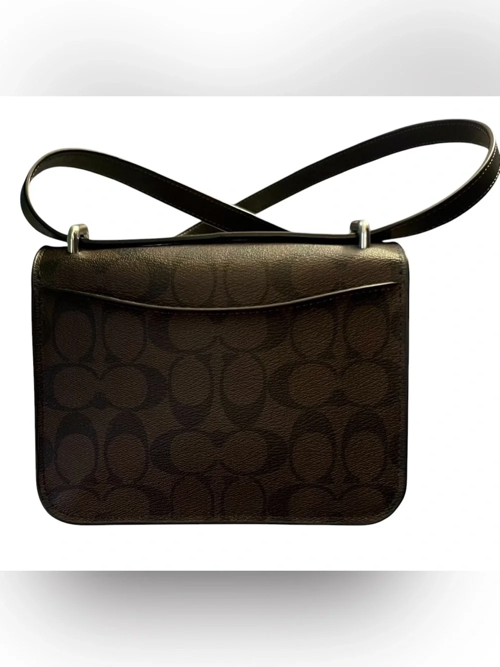 Coach Signature Rose Morgan Square Crossbody, NWT